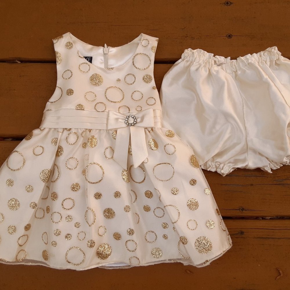 Love - Cream & Gold Tulle Dress